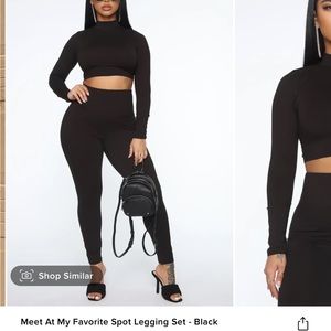 Fashion Nova ‘Meet At My Favorite Spot Legging Set’